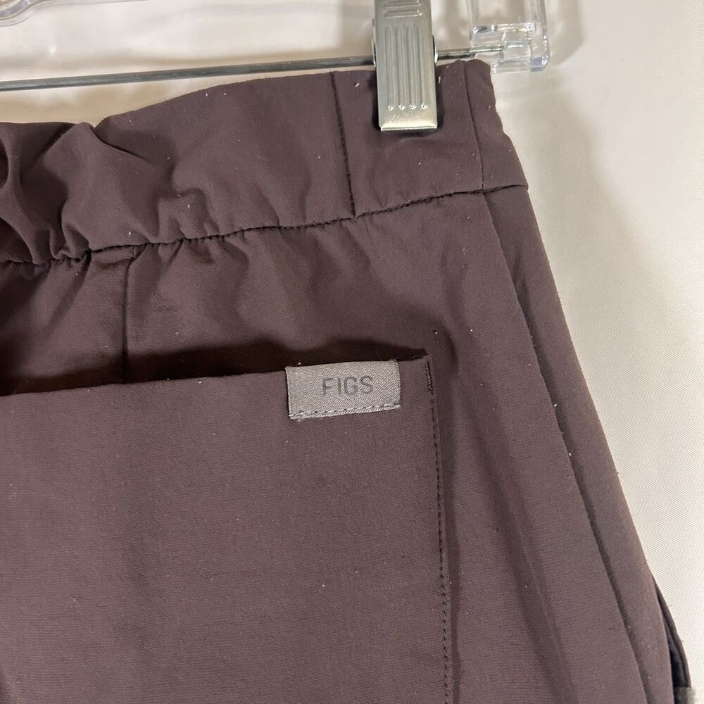 Figs Pro Pants Women's XS Solid Purple Pleated Pockets Nylon Blend Snap Zip - Picture 8 of 9